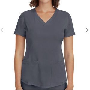LIKE NEW GRAY SCRUB TOP